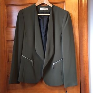 Tahari by Arthur S. Levine Olive Green Blazer